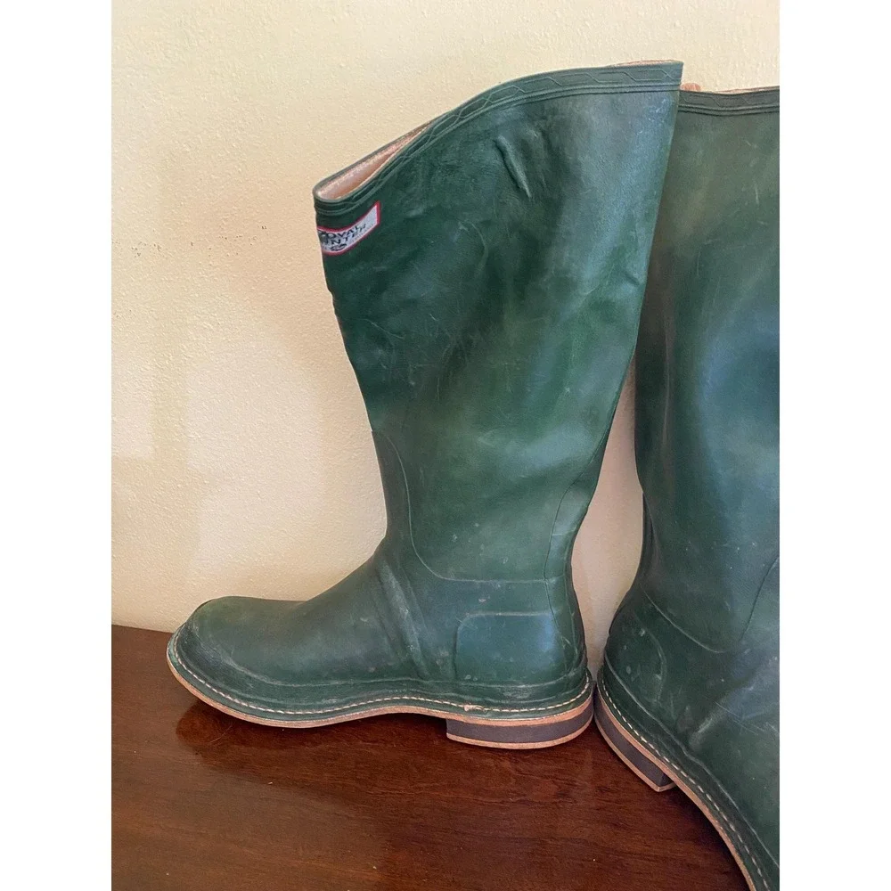 Vintage ROYAL HUNTER Wellingtons,  Made in Scotland, Hobnail, mens 10-11, EU  44